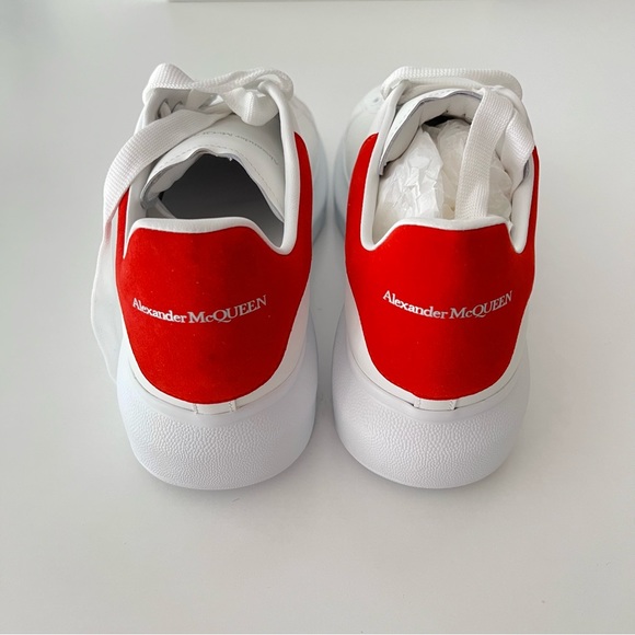 ALEXANDER MCQUEEN Oversized Sneaker in White/lust Red - Picture 6 of 12